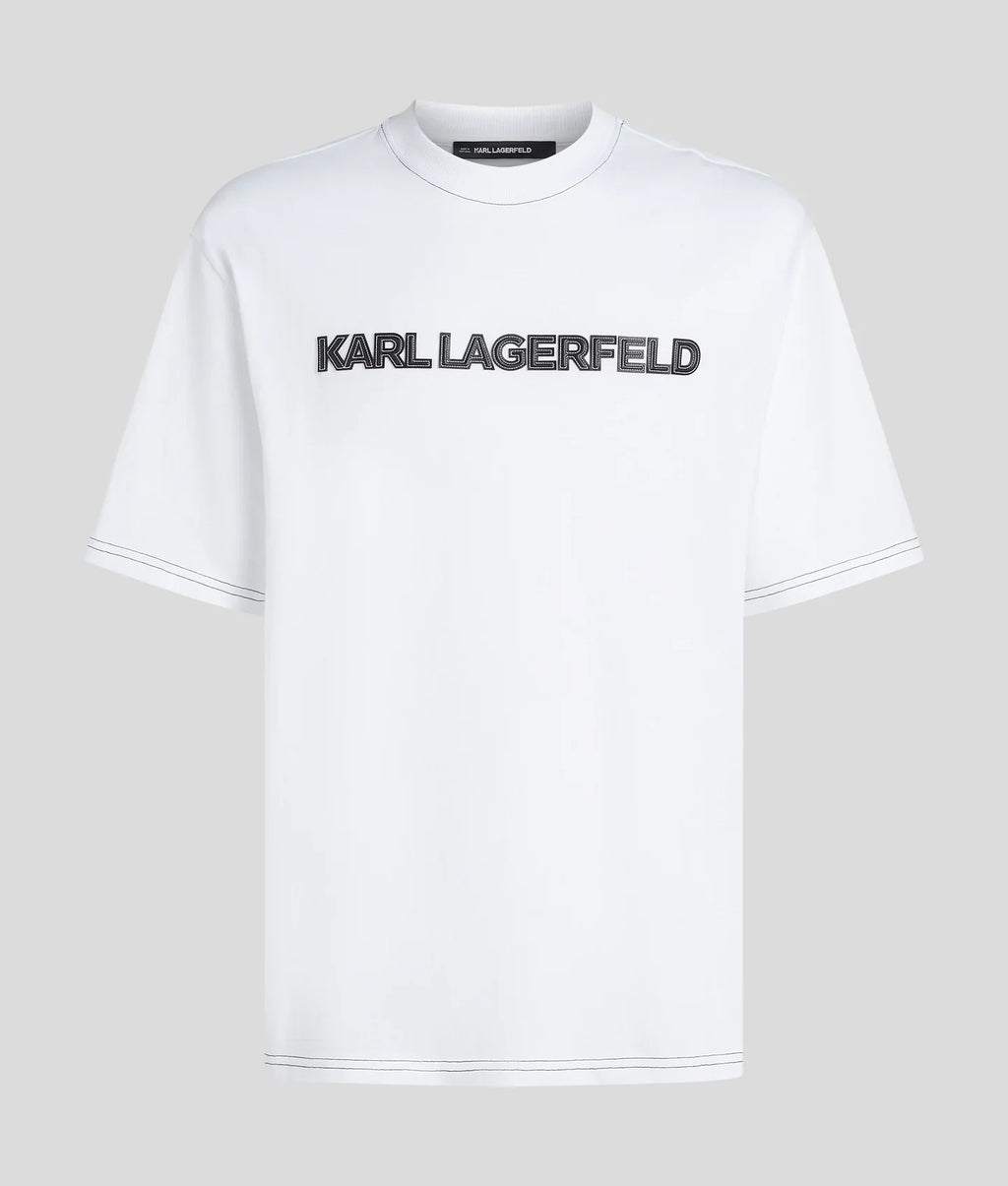 KARL CONTRAST STITCH T-SHIRT