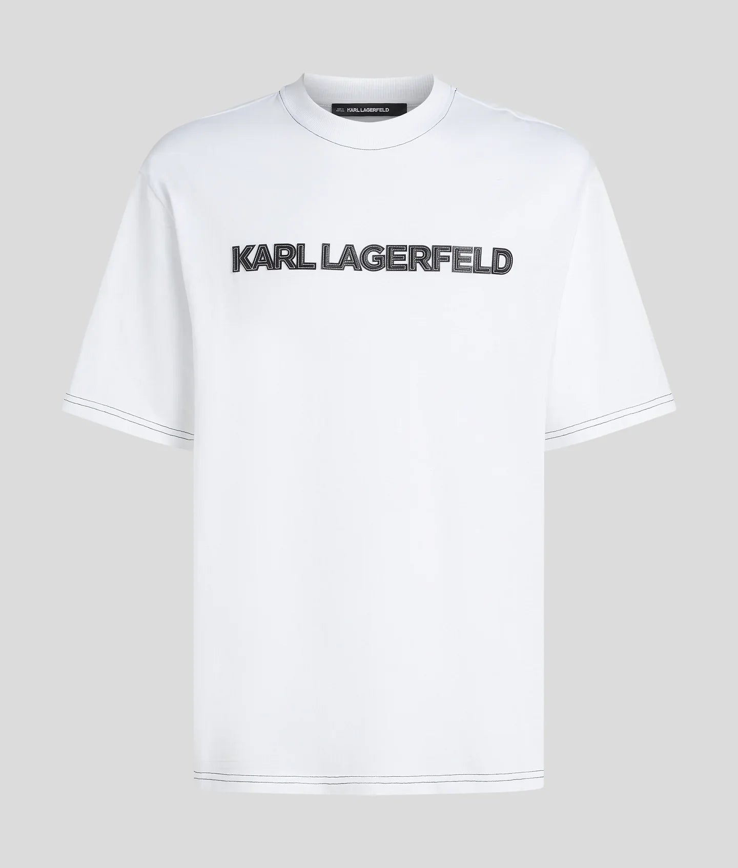 KARL CONTRAST STITCH T-SHIRT