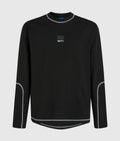 KARL CONTRAST STITCH LONG-SLEEVED T-SHIRT