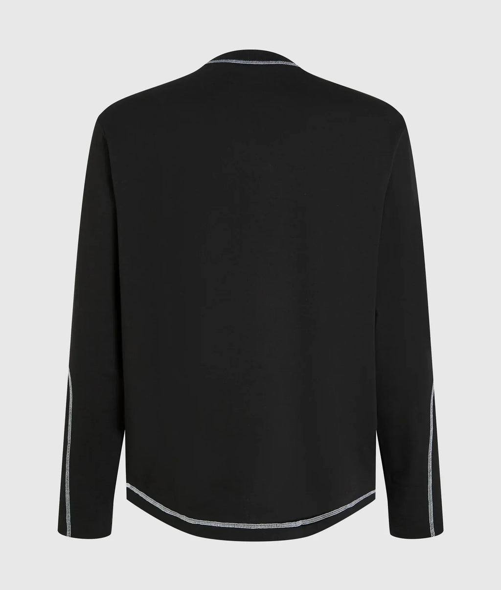 KARL CONTRAST STITCH LONG-SLEEVED T-SHIRT