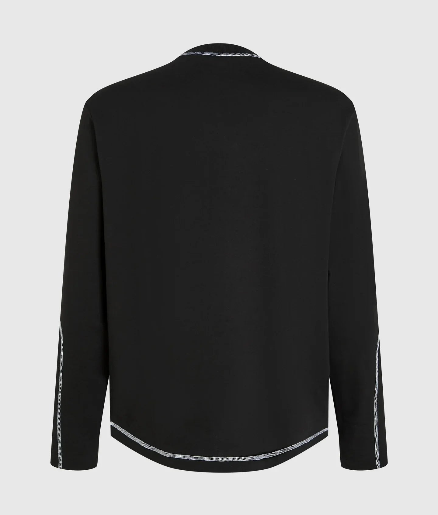 KARL CONTRAST STITCH LONG-SLEEVED T-SHIRT
