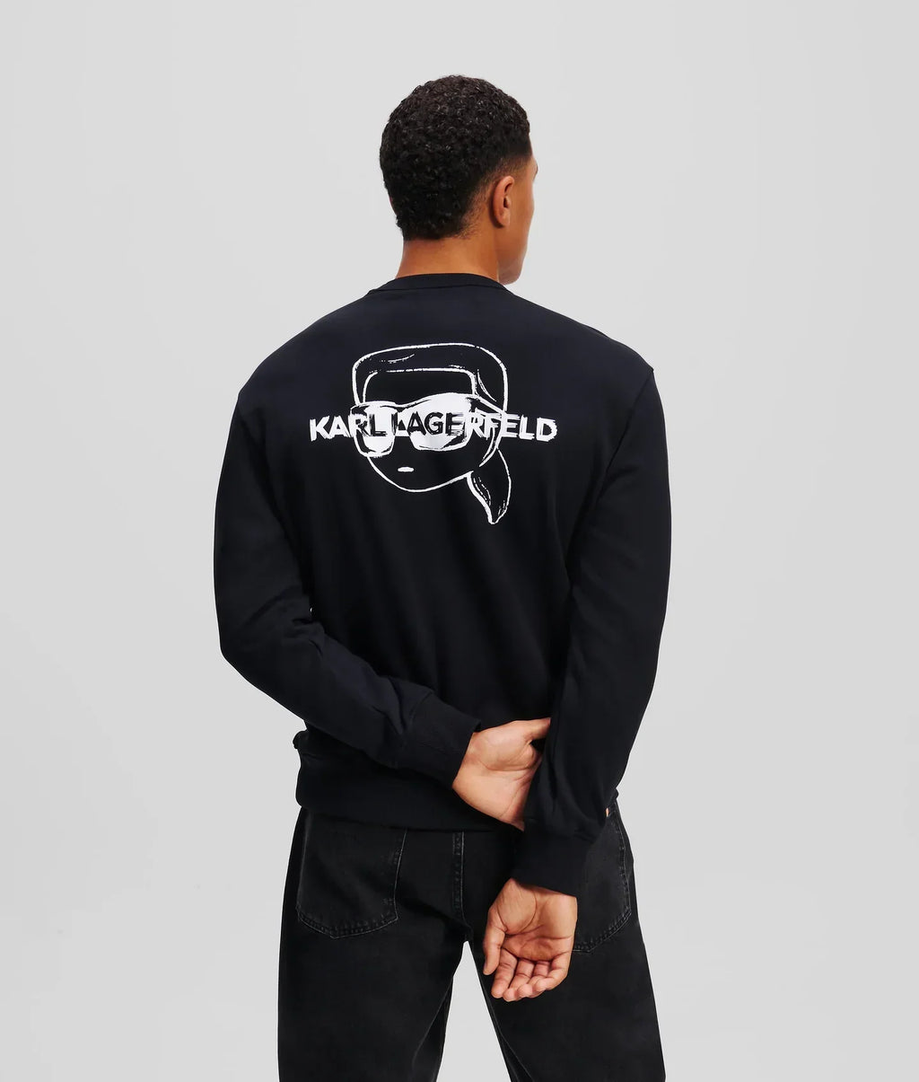 KARL IKON GRAPHIC SWEATSHIRT
