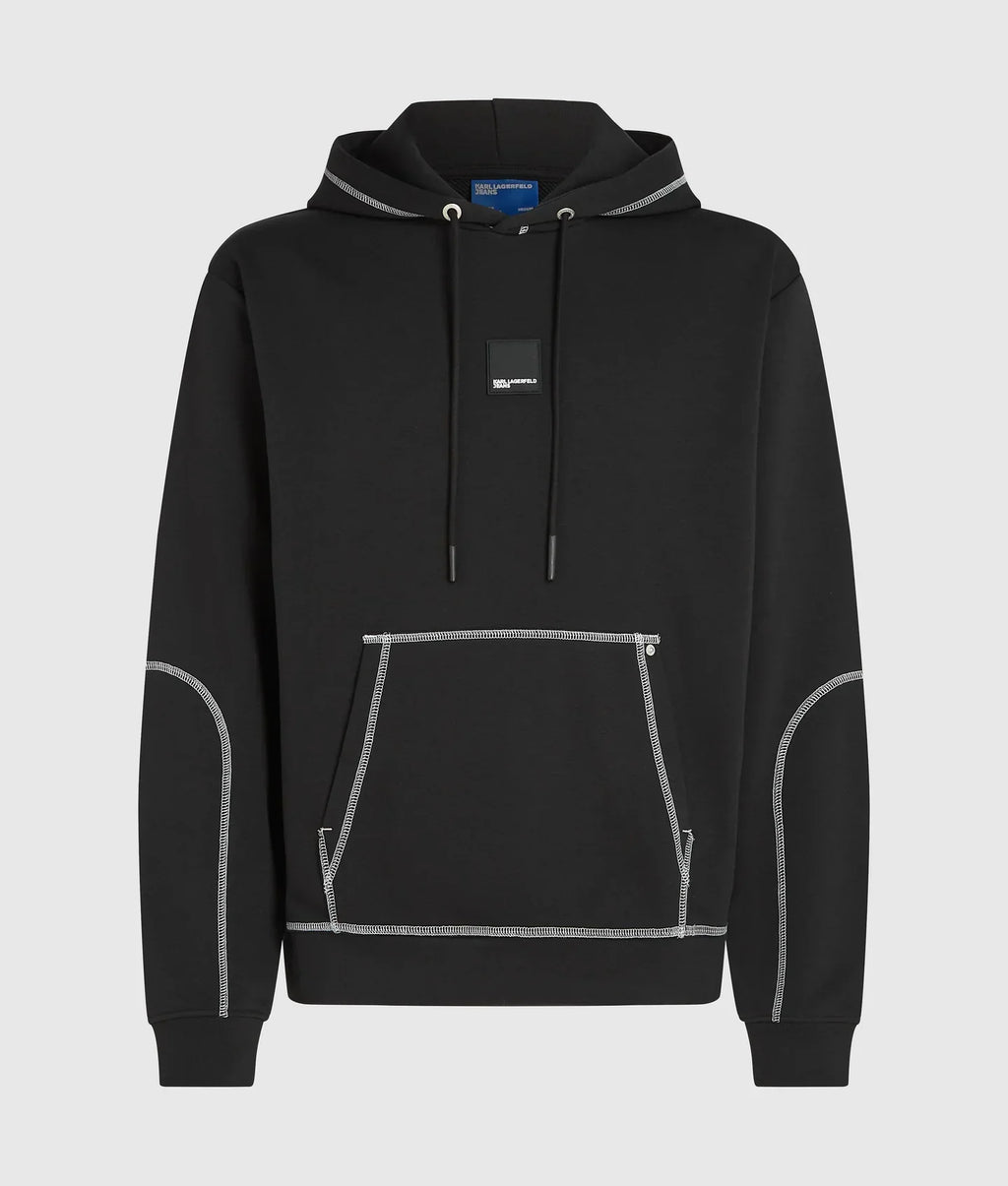 KARL CONTRAST STITCH HOODIE