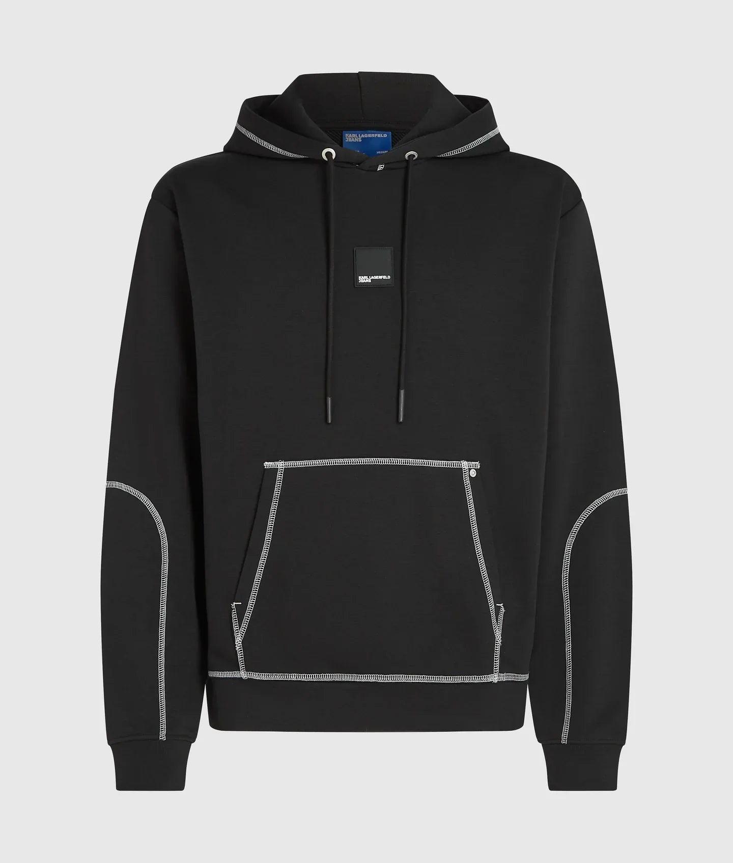 KARL CONTRAST STITCH HOODIE