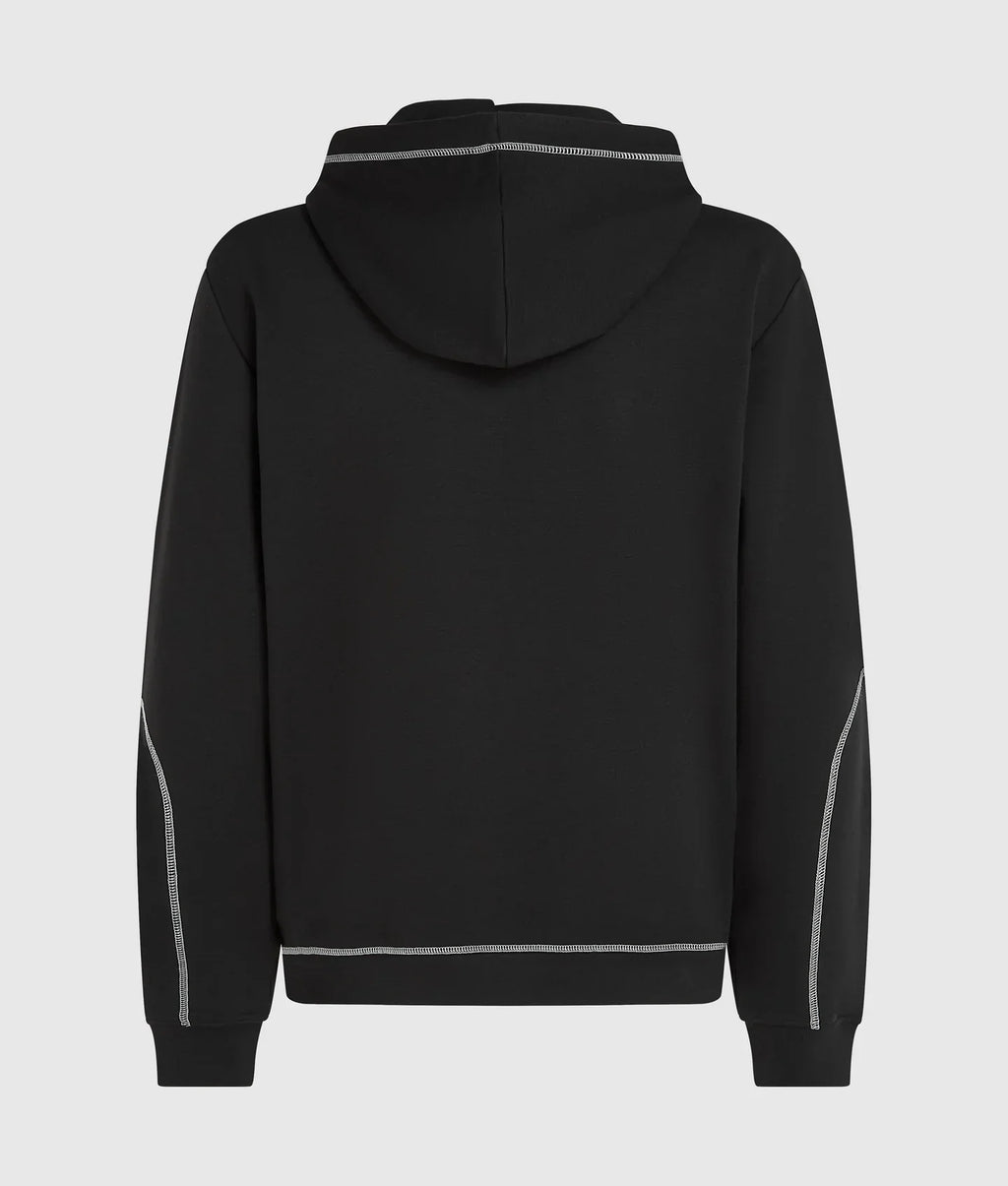 KARL CONTRAST STITCH HOODIE
