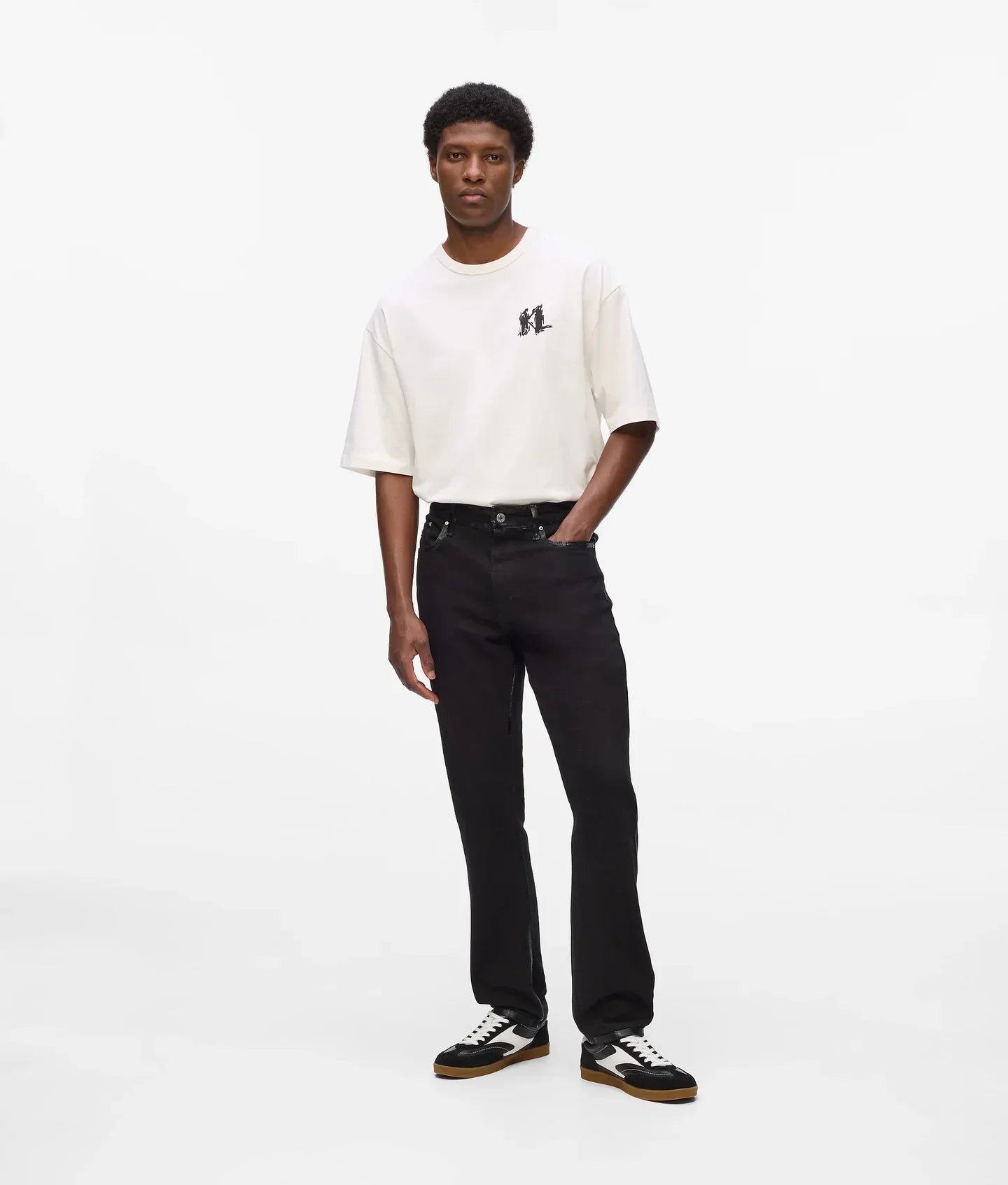 KARL METALLIC DETAIL SLIM JEANS