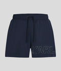 KARL METALLIC LOGO SHORT-LENGTH BOARDSHORTS