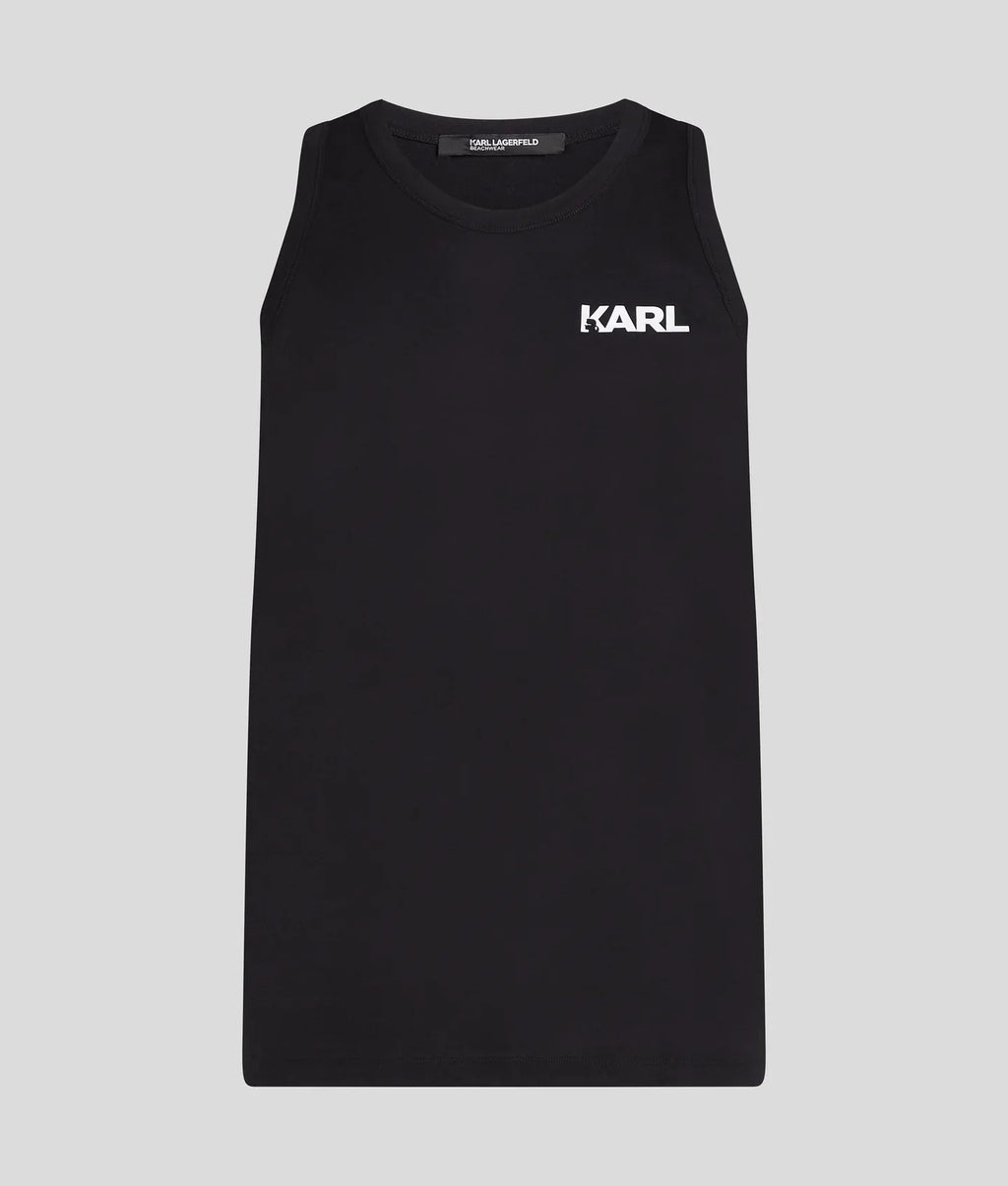 KARL LOGO BEACH TANK TOP