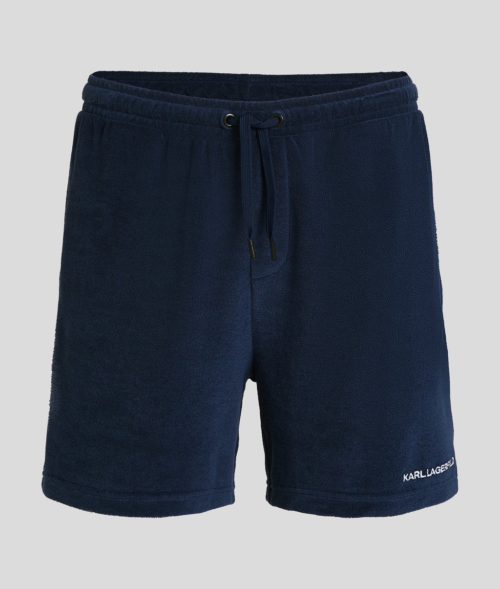 KARL LOGO TOWEL SHORTS