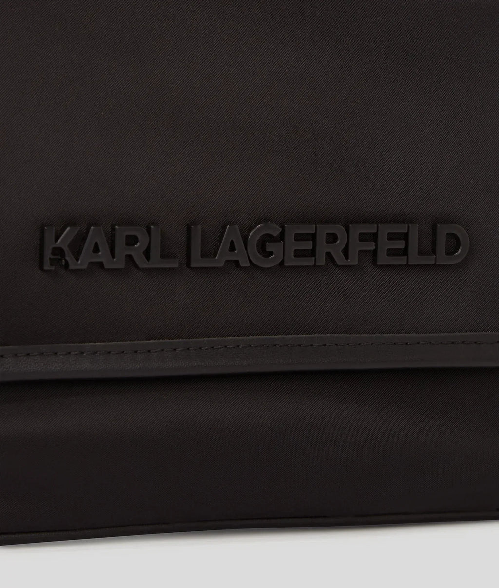 KARL K/ESSENTIAL NYLON CROSSBODY BAG
