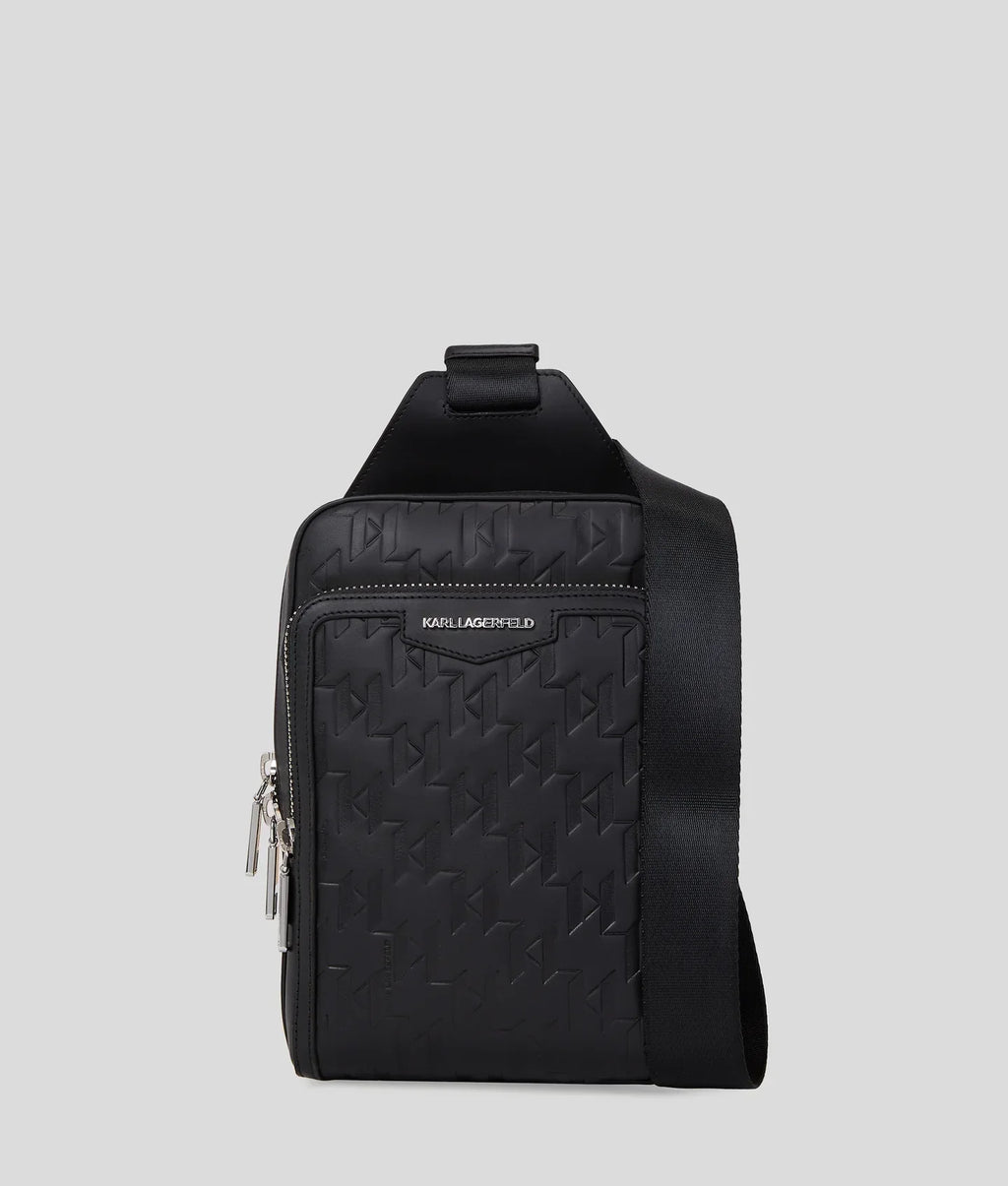 KARL K/LOOM LEATHER SLING BAG