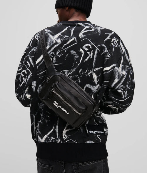 KARL FAUX-LEATHER BELT BAG