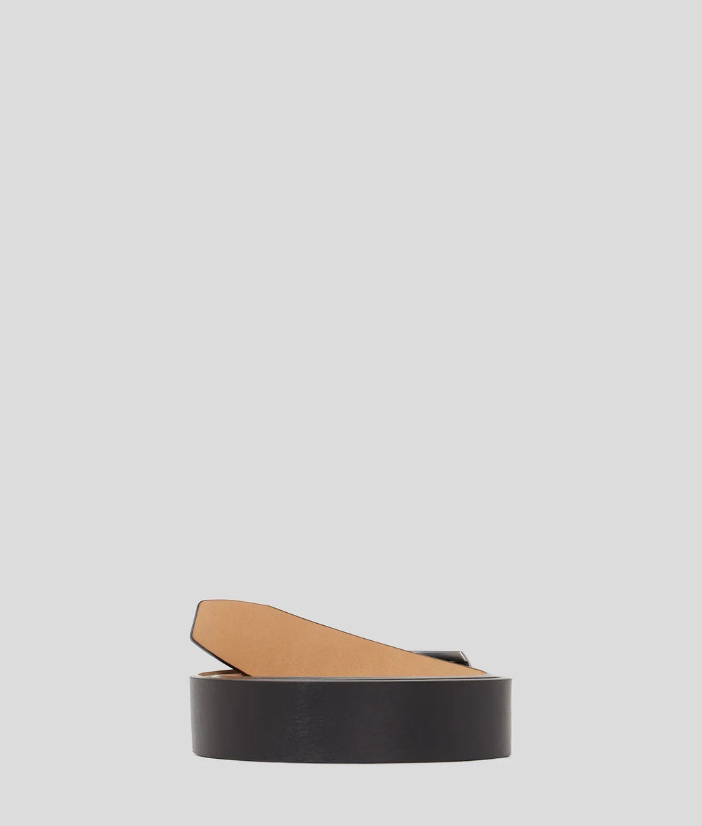 KARL K/ESSENTIAL LEATHER BELT