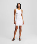 KARL RIBBED TANK DRESS