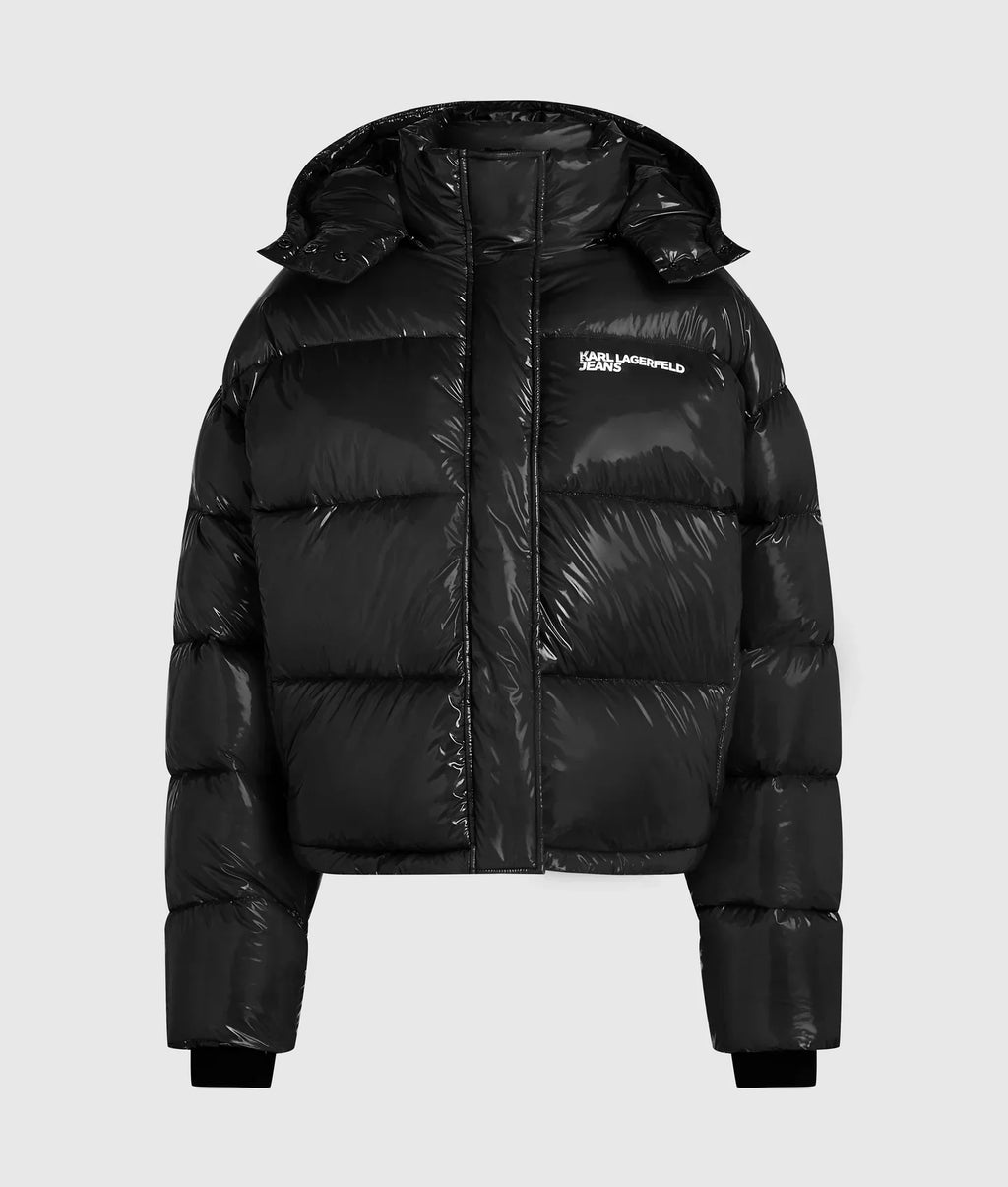 KARL SHINY BOXY PUFFER JACKET