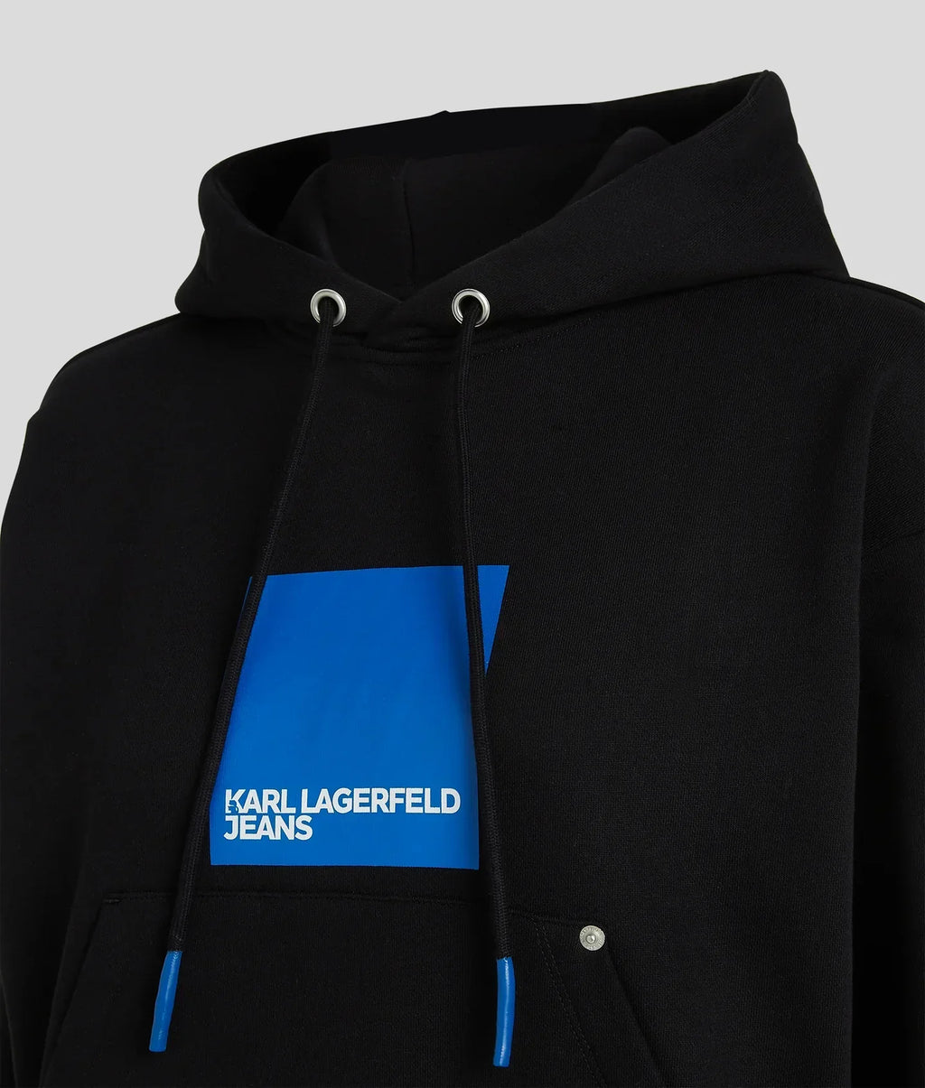 KARL KLJ BOX LOGO HOODIE