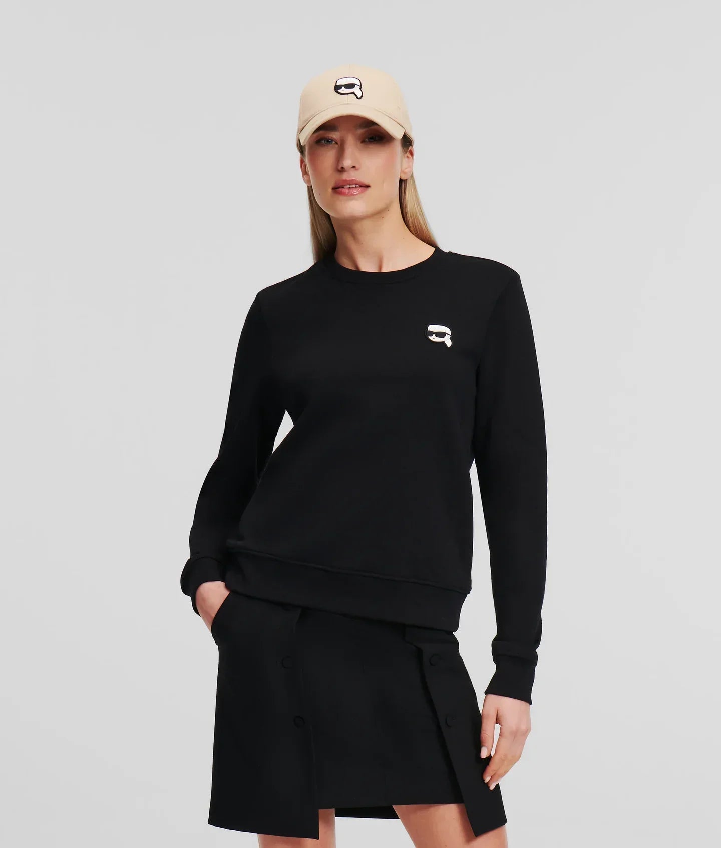 KARL IKON PATCH SWEATSHIRT