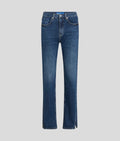 KARL SPLIT-HEM HIGH-RISE STRAIGHT JEANS