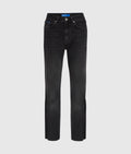 KARL SPLIT-LEG HIGH-RISE STRAIGHT JEANS