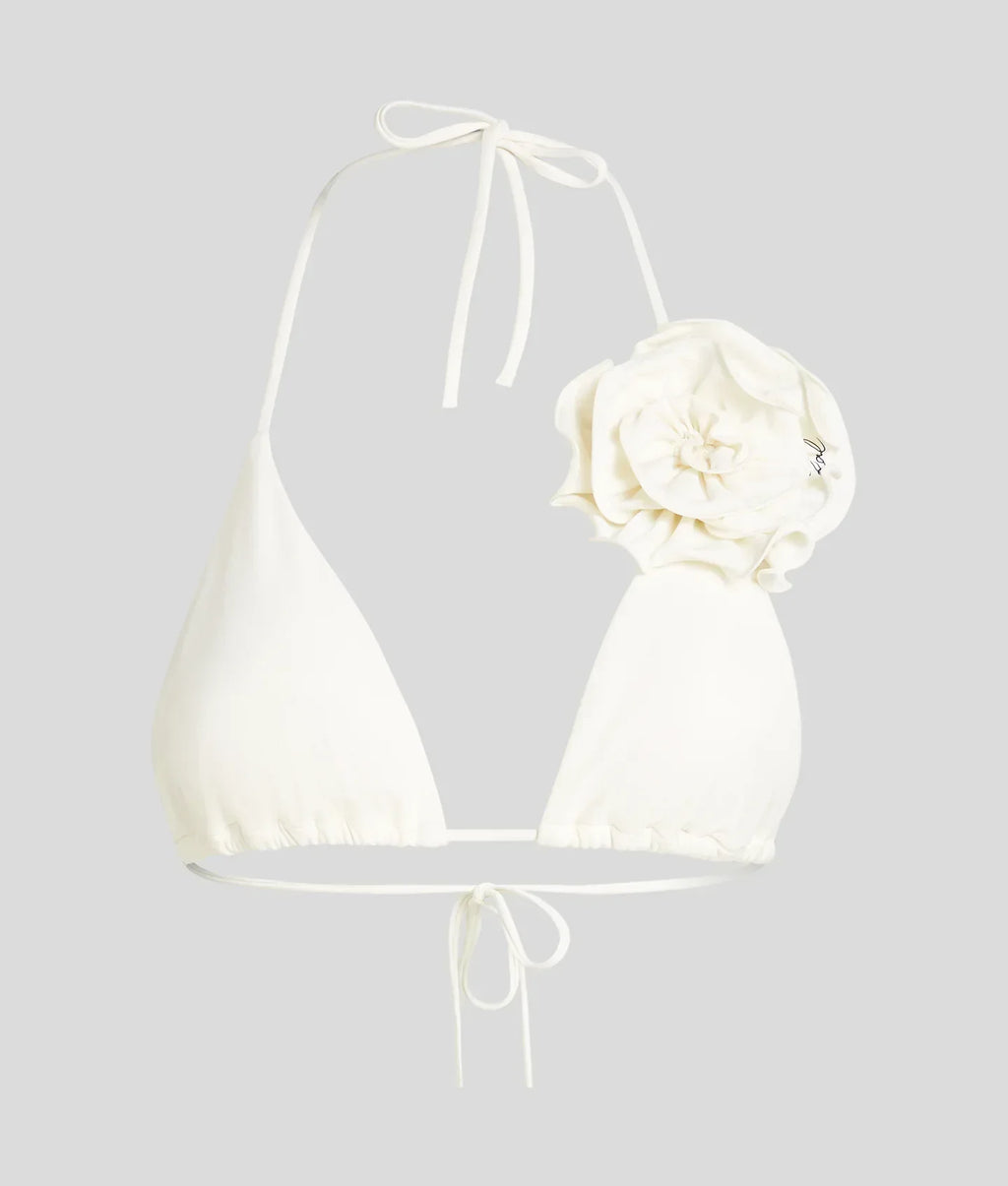 KARL FLOWER TRIANGLE BIKINI TOP