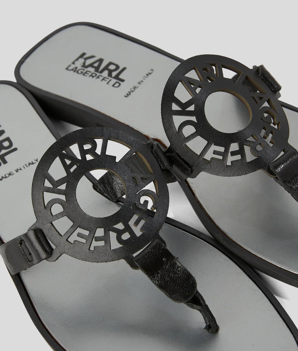 KARL RING LOGO SANDALS