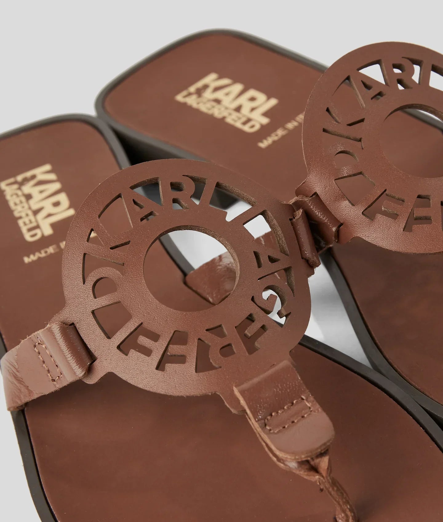 KARL RING LOGO SANDALS