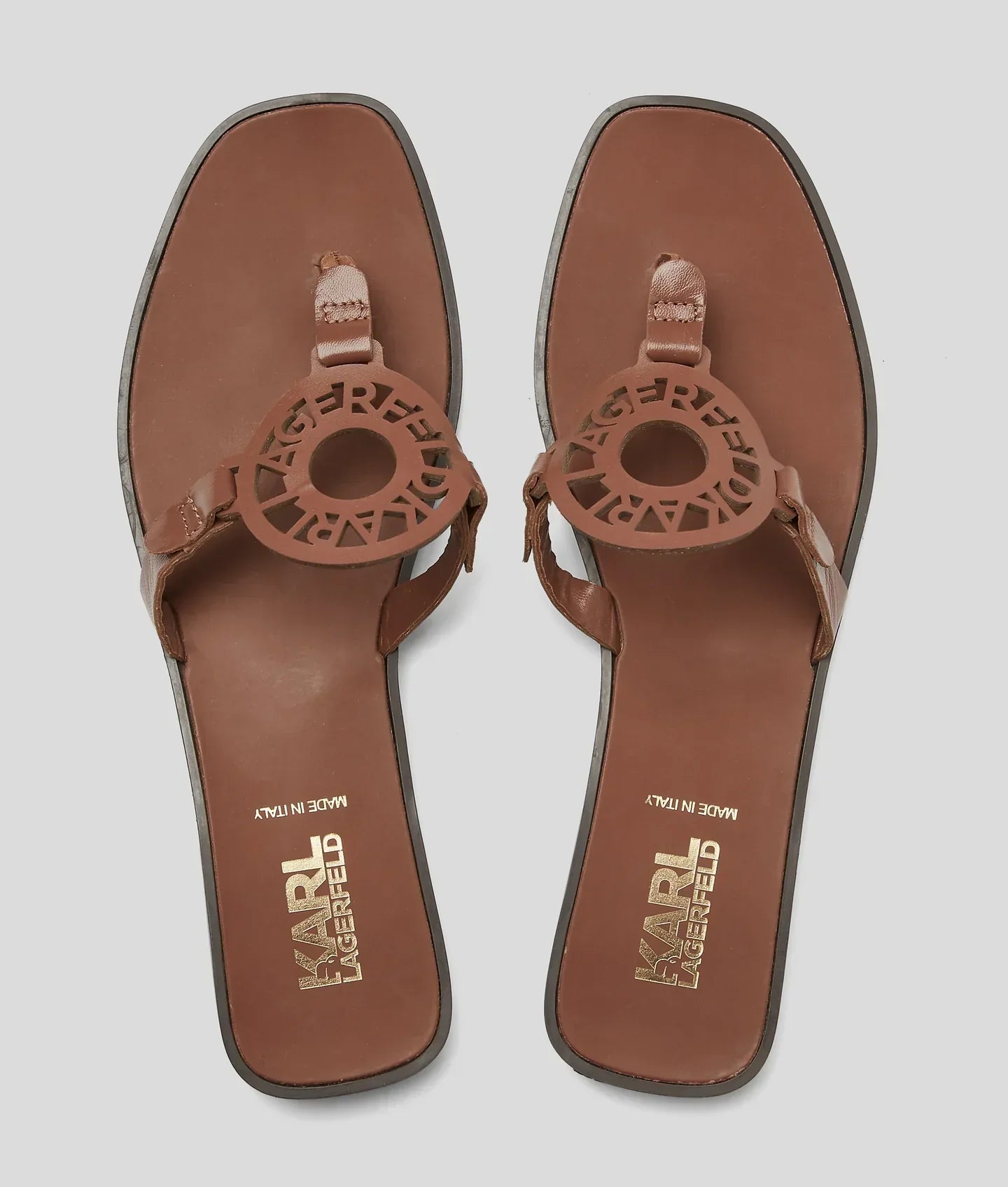 KARL RING LOGO SANDALS
