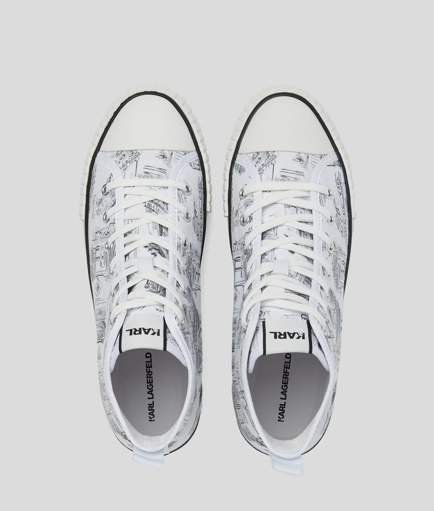 KARL KL X JORGE PARRA HIGH-TOP SNEAKERS
