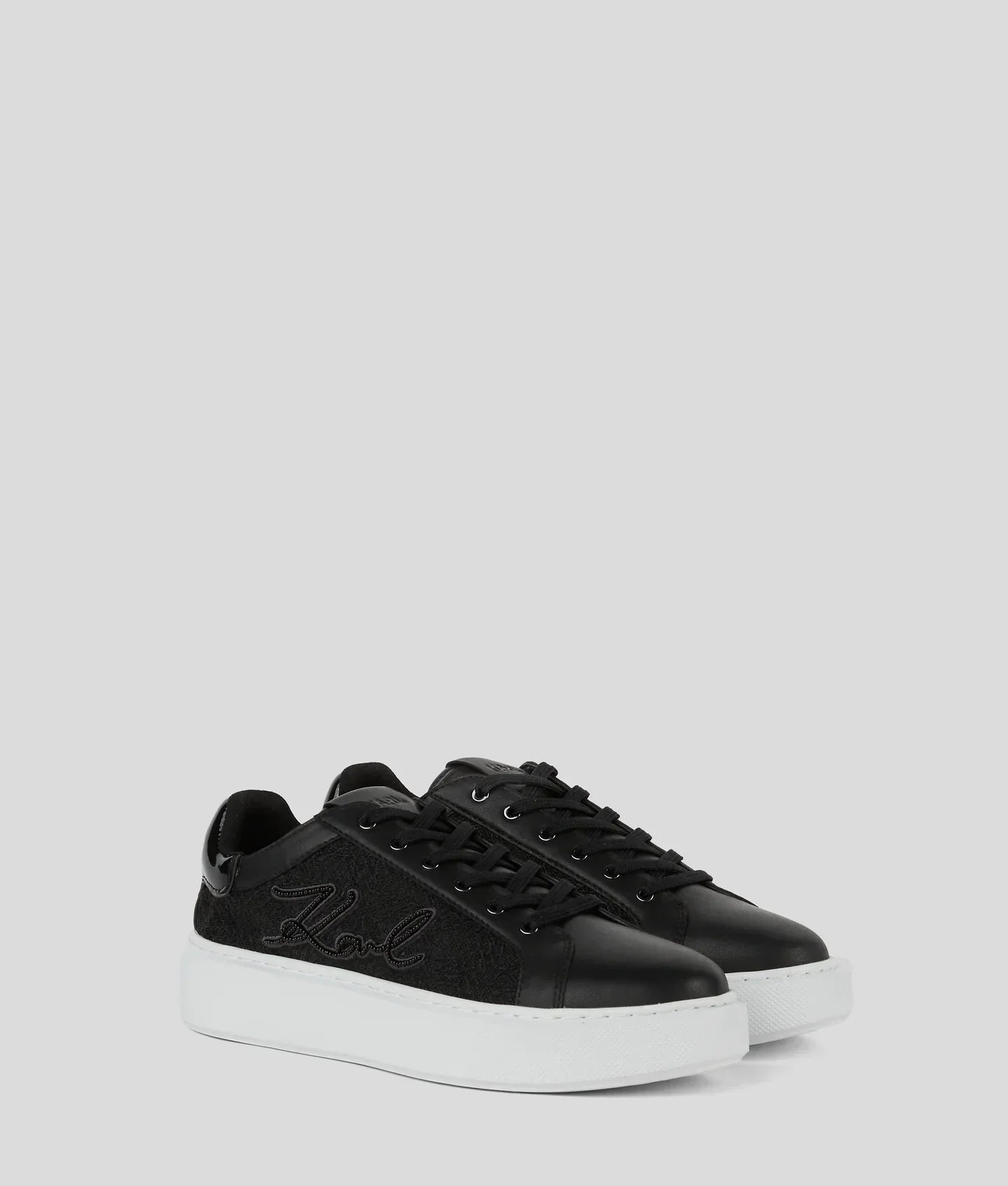 KARL SIGNATURE MAXI KUP LACE-UP SNEAKERS