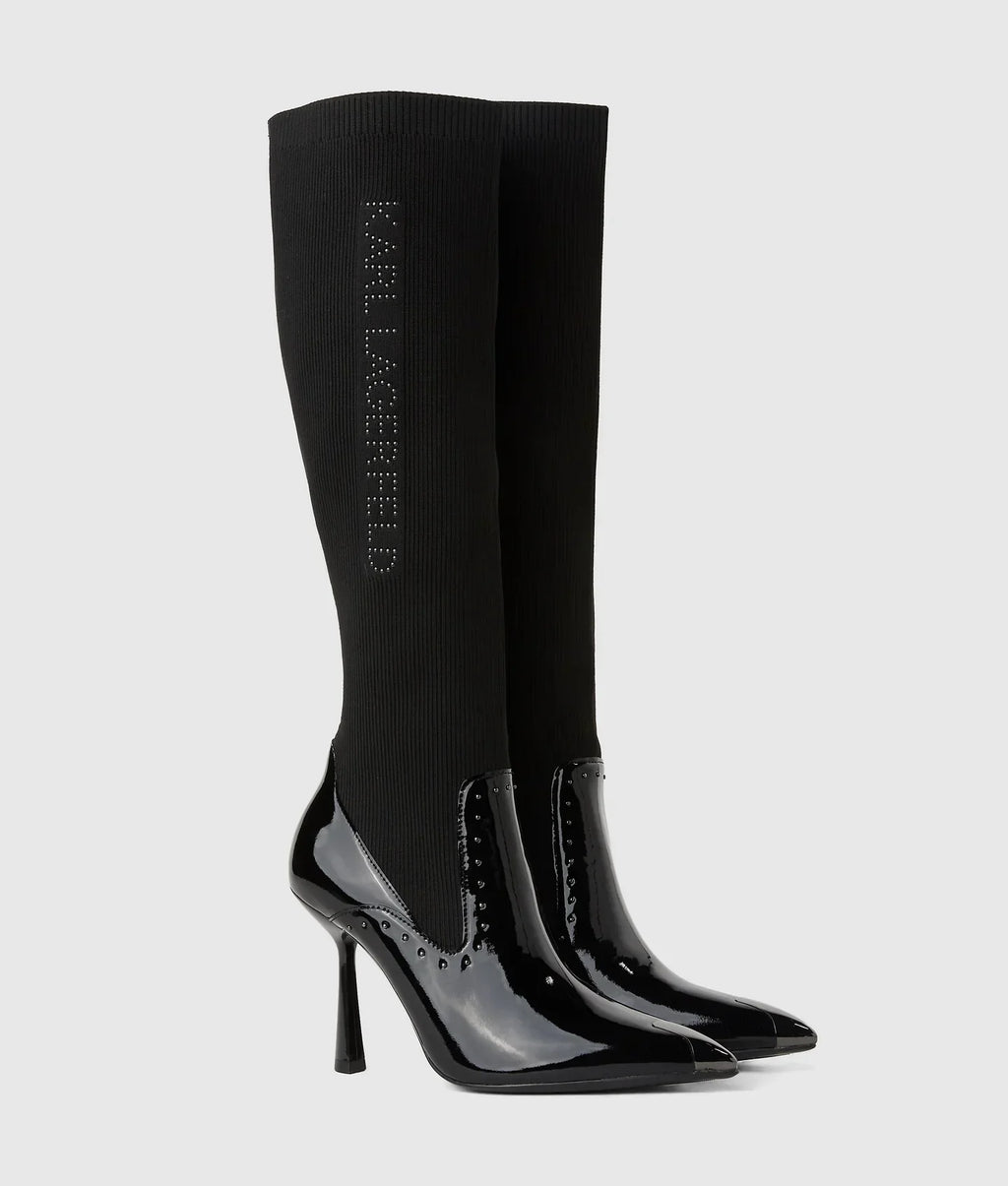 KARL PANDARA TALL STUDDED BOOTS